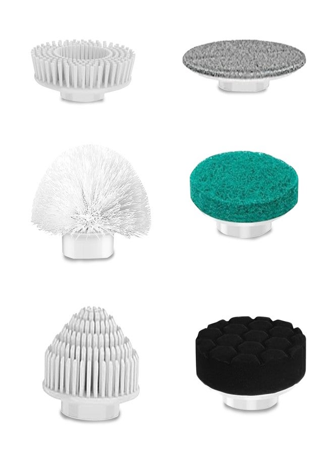 NexLev Replacement Accessory Kit for Spin Scrubber SS-02 | Multipurpose Cleaning Heads for Home & Car